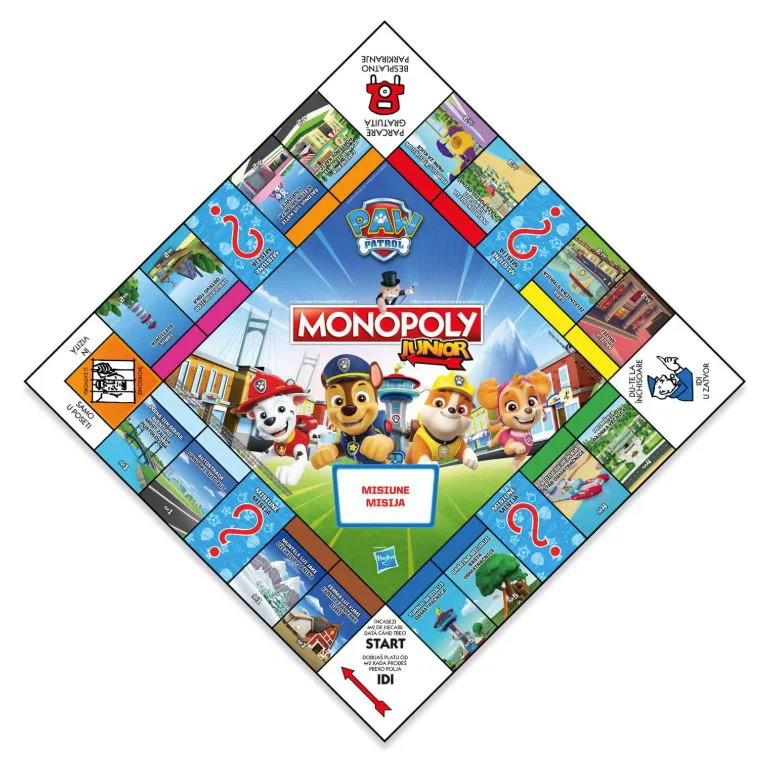 Joc de masa Monopoly Junior "Patrula Catelusilor", RO foto