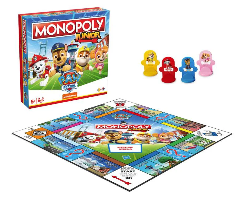 Joc de masa Monopoly Junior "Patrula Catelusilor", RO foto