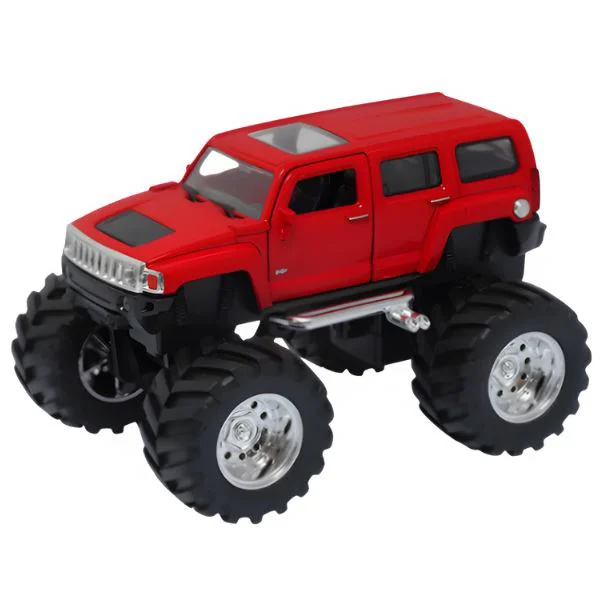 Masinuta Welly Monster Truck metalic Big Wheel, 1:38 foto
