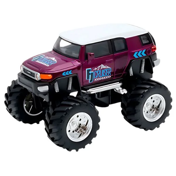 Masinuta Welly Monster Truck metalic Big Wheel, 1:38 foto