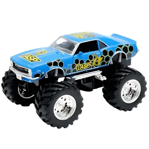 Masinuta Welly Monster Truck metalic Big Wheel, 1:38 foto