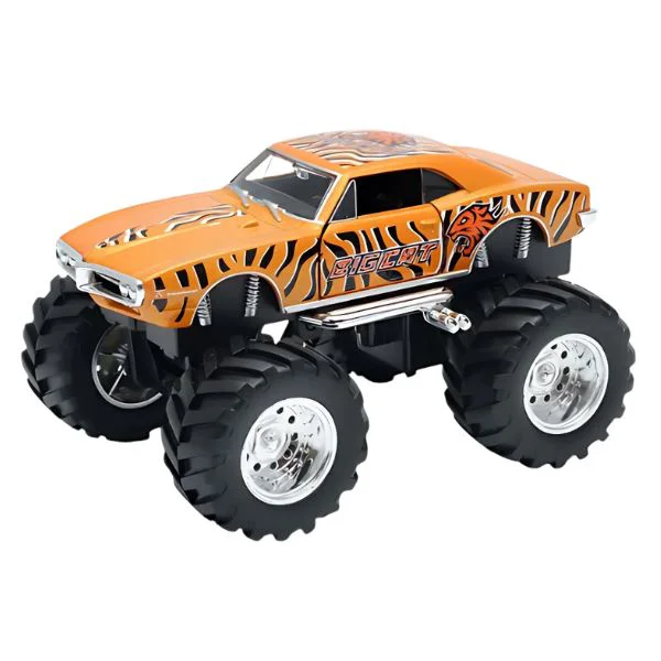 Masinuta Welly Monster Truck metalic Big Wheel, 1:38 foto