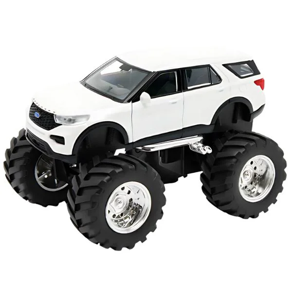 Masinuta Welly Monster Truck metalic Big Wheel, 1:38 foto