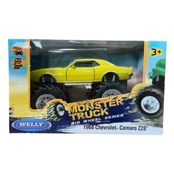 Masinuta Welly Monster Truck metalic Big Wheel, 1:38 foto
