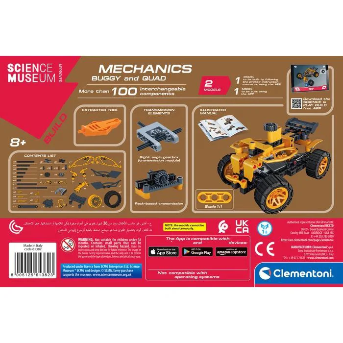 Constructor Clementoni Mechanics Buggy and Quad foto