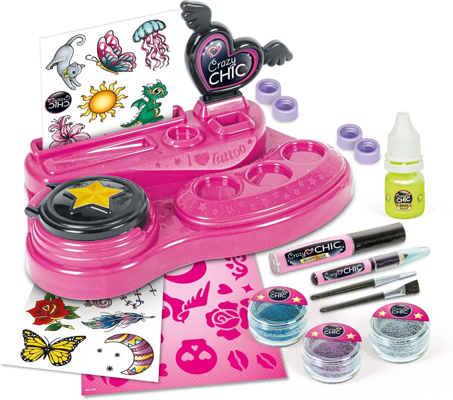 Set de joaca Clementoni Tattoo Studio Crazy Chic foto