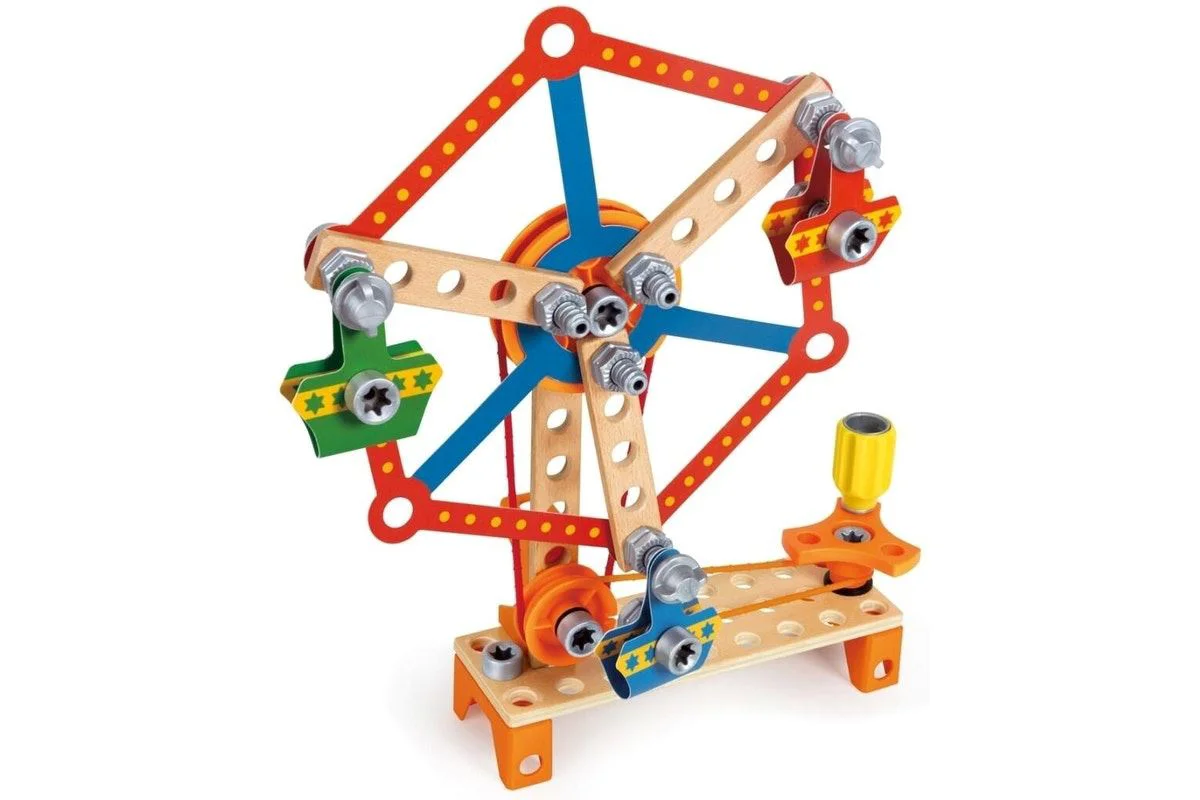 Set de constructie Hape "Construiti carnavalul" foto