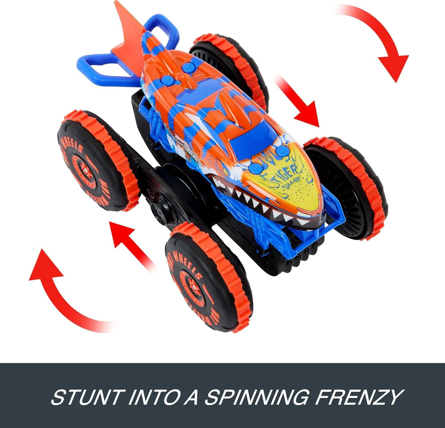 Masina Hot Wheels Monster Trucks Tiger Shark cu telecomanda 1:15 foto