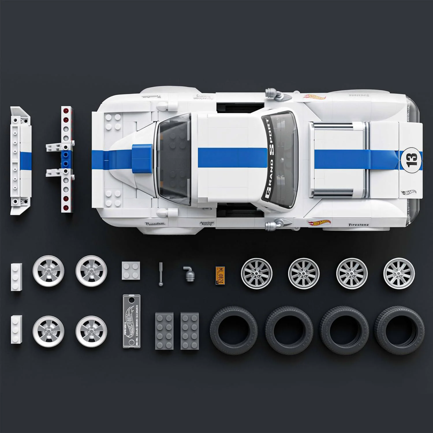 Set de constructie Hot Wheels Corvette Grand Sport 1:16 foto