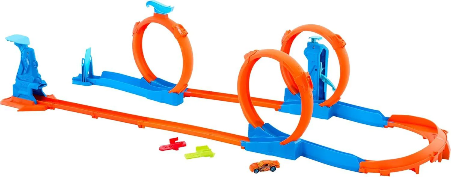 Set de joaca Hot Wheels Track Creator Bucla tripla foto