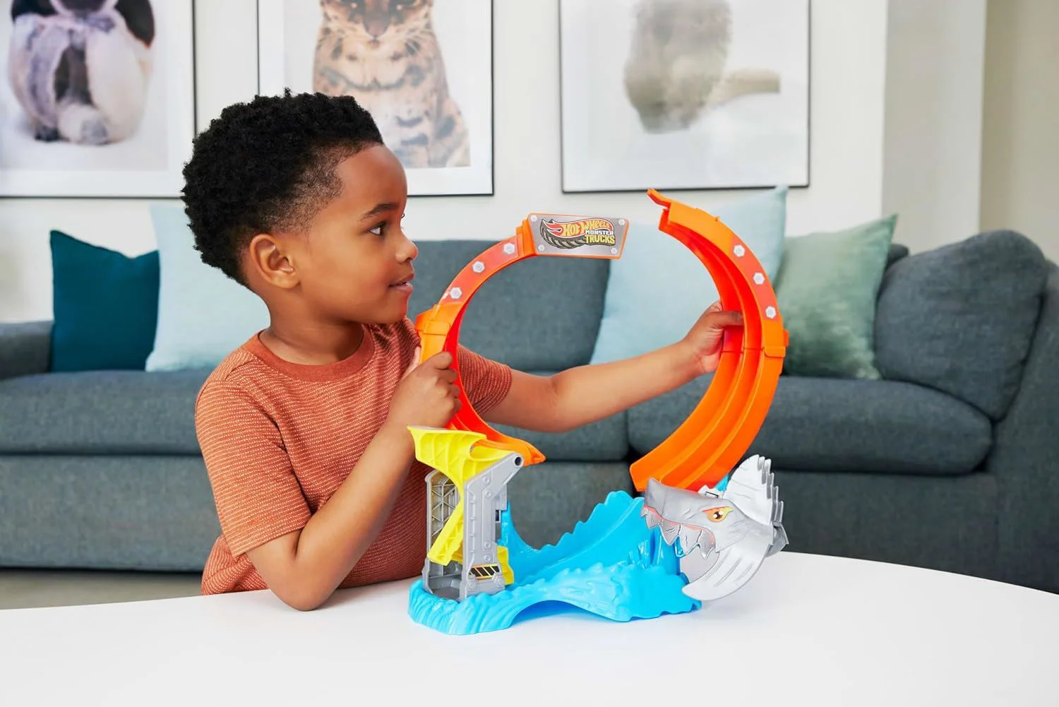 Игровой набор Hot Wheels Атака акулы с машинкой Mega-Wrex 1:64 foto