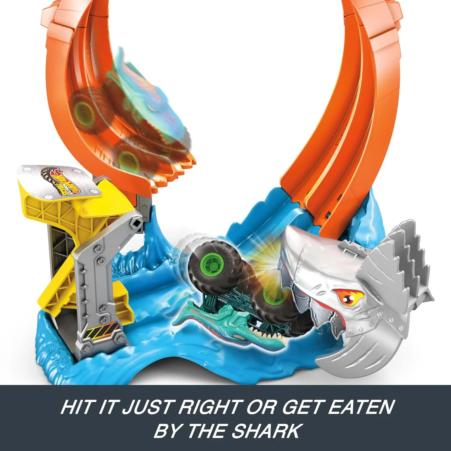 Игровой набор Hot Wheels Атака акулы с машинкой Mega-Wrex 1:64 foto