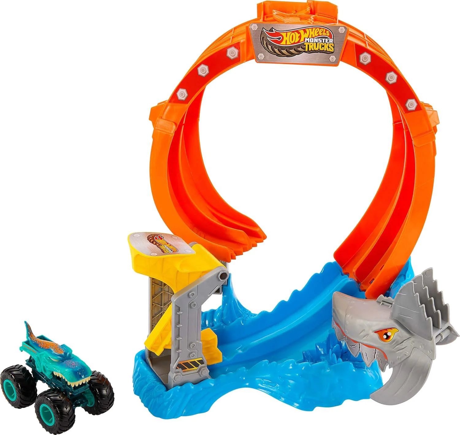 Игровой набор Hot Wheels Атака акулы с машинкой Mega-Wrex 1:64 foto