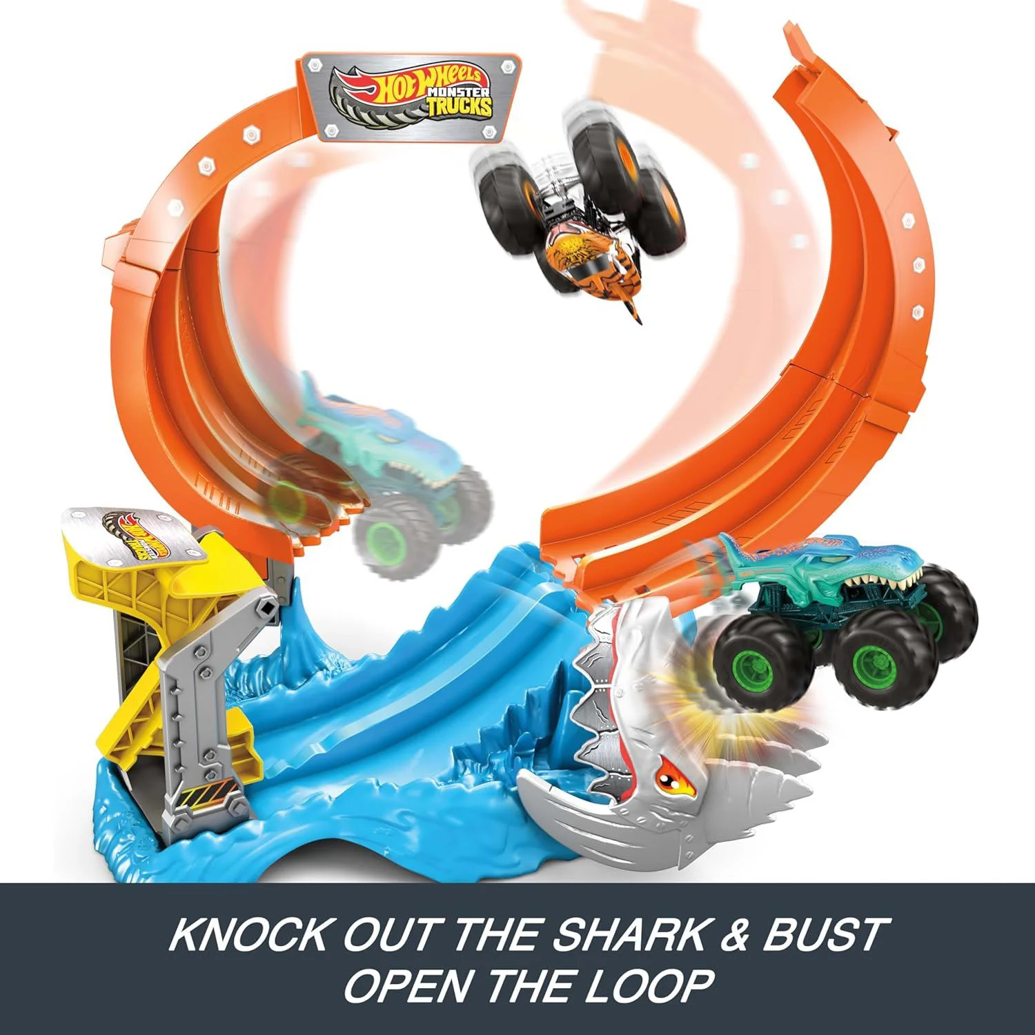 Игровой набор Hot Wheels Атака акулы с машинкой Mega-Wrex 1:64 foto