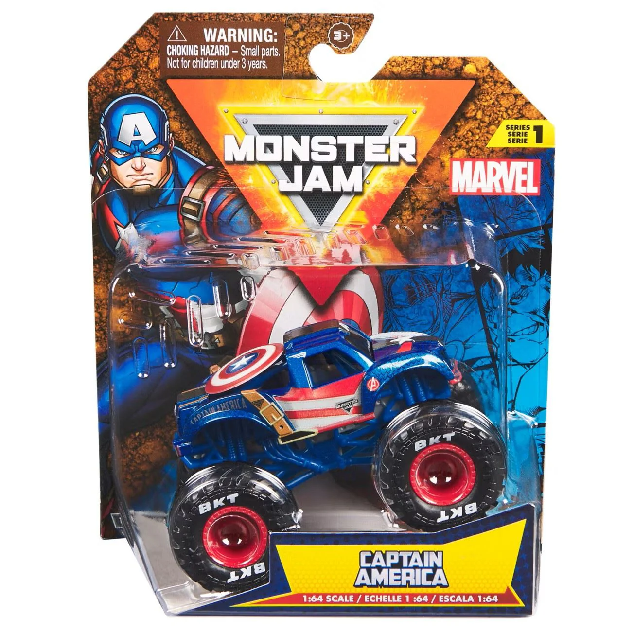Masinuta monster truck Marvel Monster Jam Spin Master 1:64, in as. foto