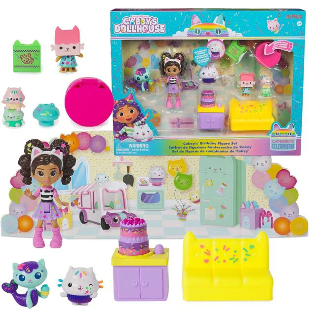Набор фигурок Spin Master Gabby's Dollhouse Праздничный подарок Cakey foto