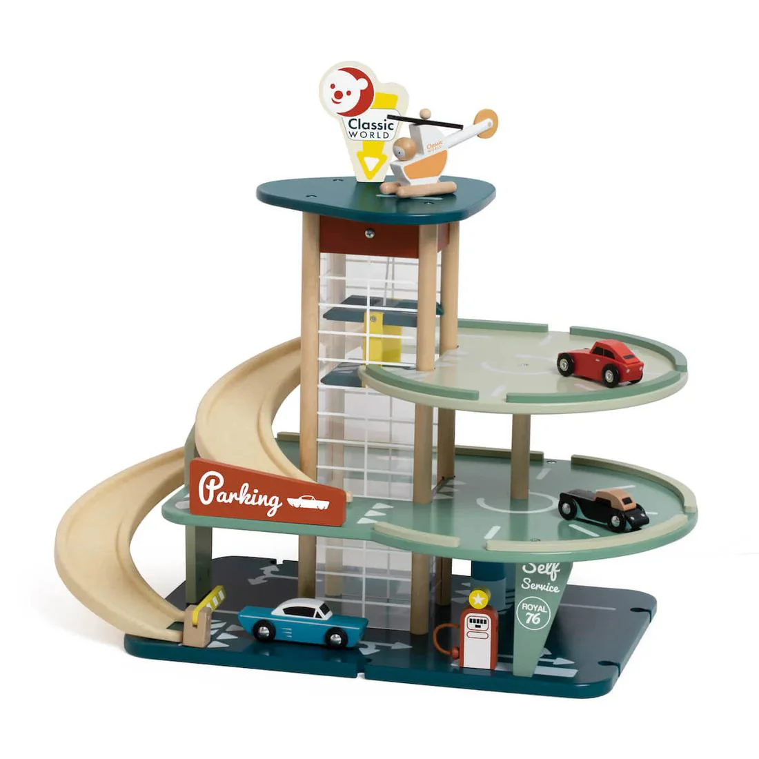 Set de joaca din lemn Classic World Parcare foto