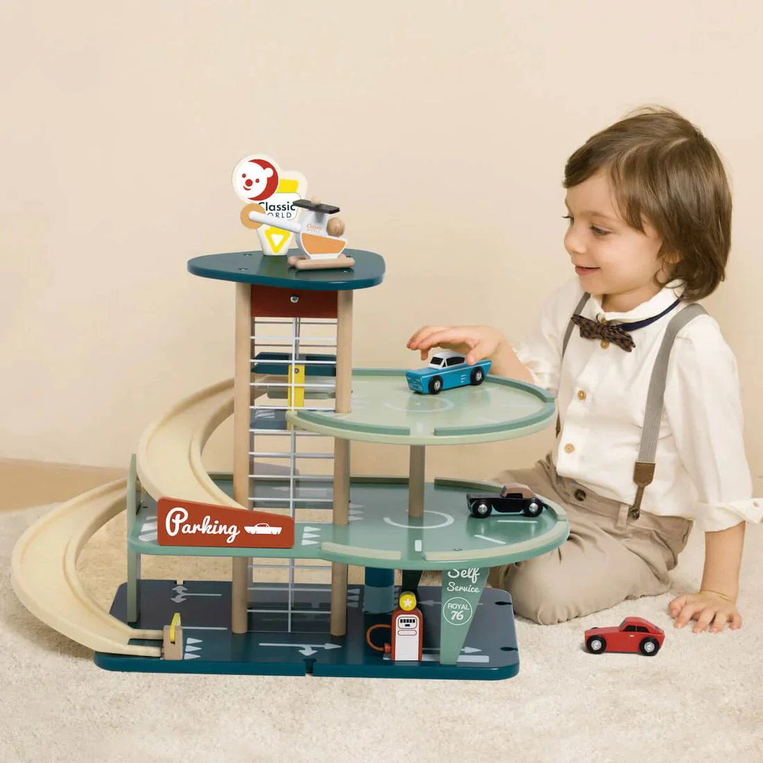 Set de joaca din lemn Classic World Parcare foto