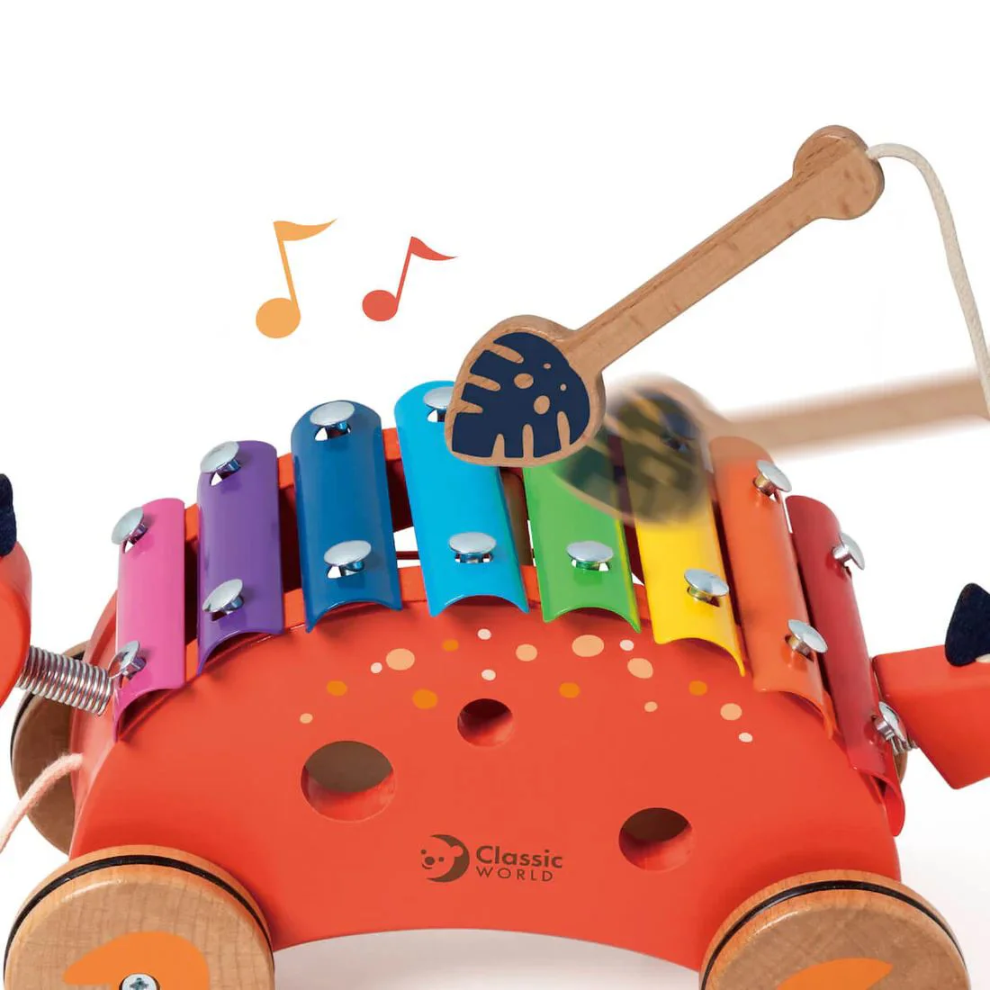 Xilofon cu roti Classic World Dino foto