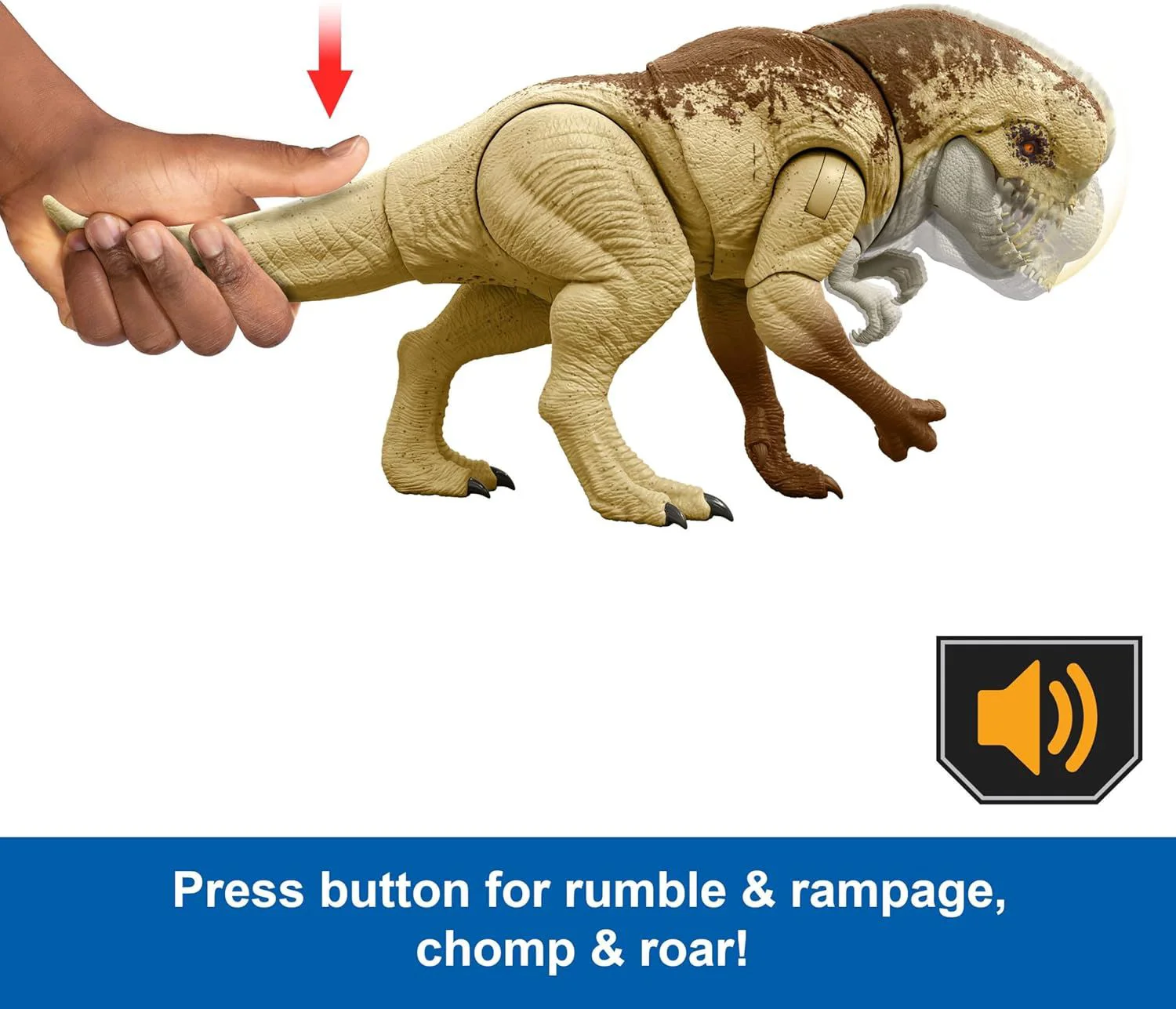 Figurina interactiva Mattel Jurassic World: Distortus Rex foto