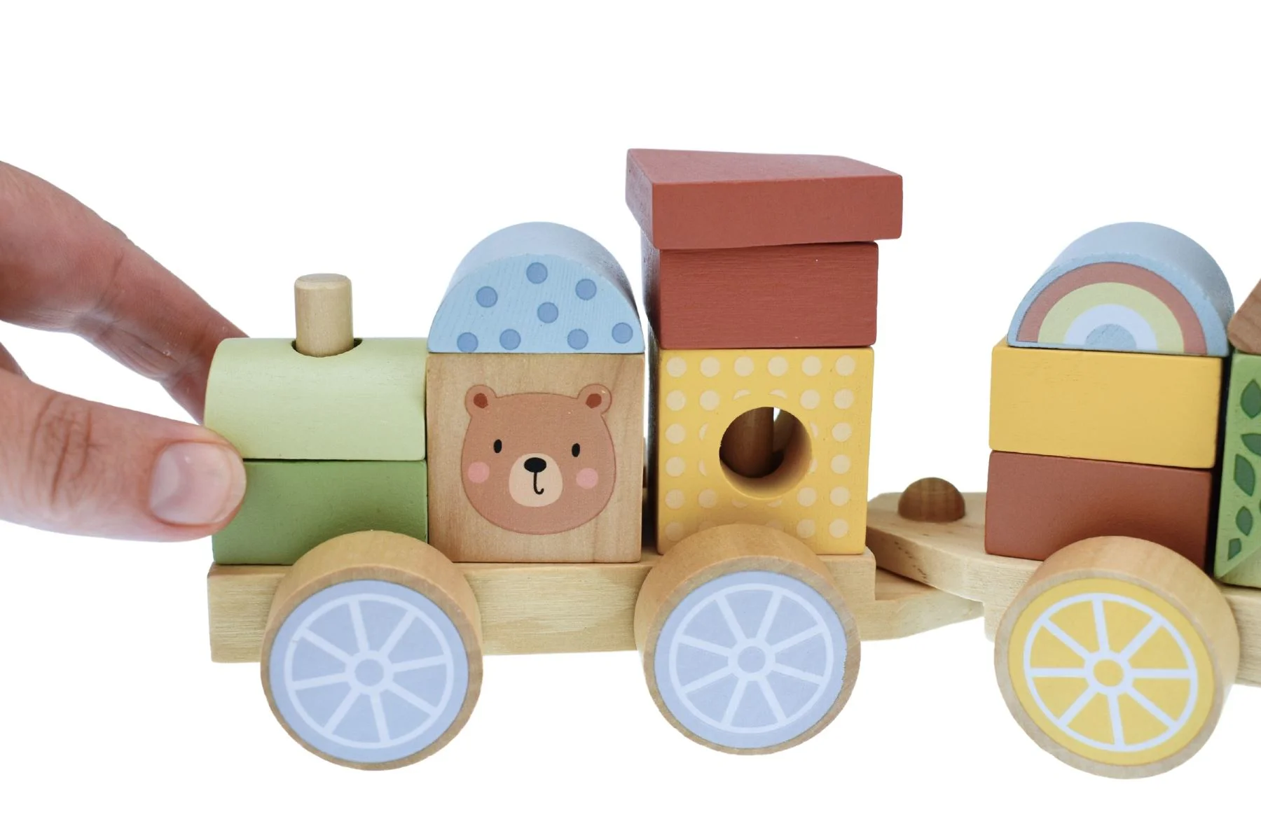 Деревянная игрушка Tooky Toy Паровозик foto