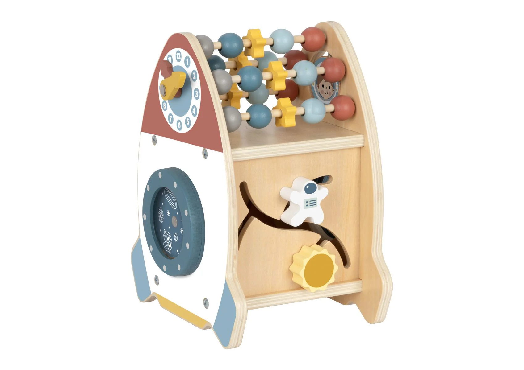 Sorter din lemn Tooky Toy Racheta spatiala foto