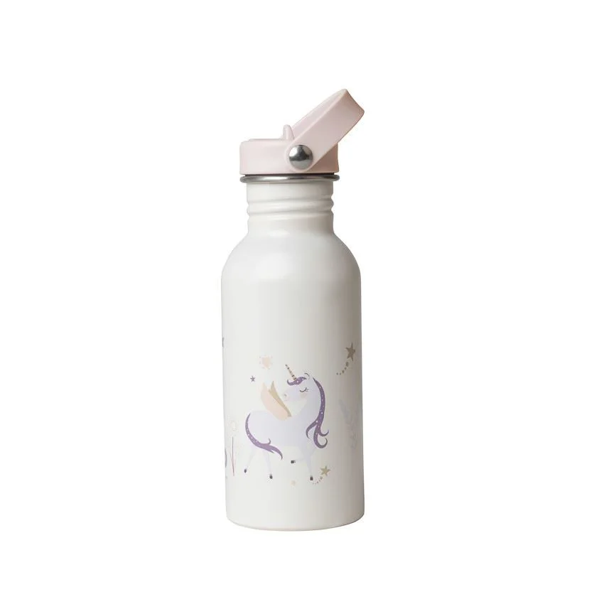 Sticluta termoizolanta din inox cu pai Premaman Unicorn, 500 ml foto