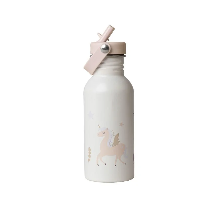 Sticluta termoizolanta din inox cu pai Premaman Unicorn, 500 ml foto