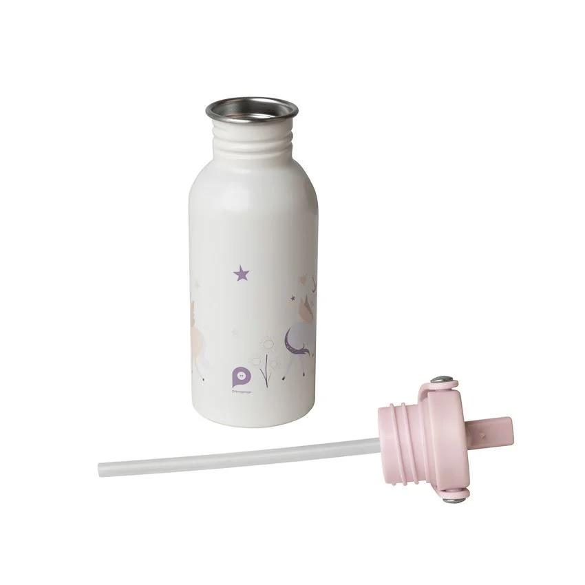 Sticluta termoizolanta din inox cu pai Premaman Unicorn, 500 ml foto