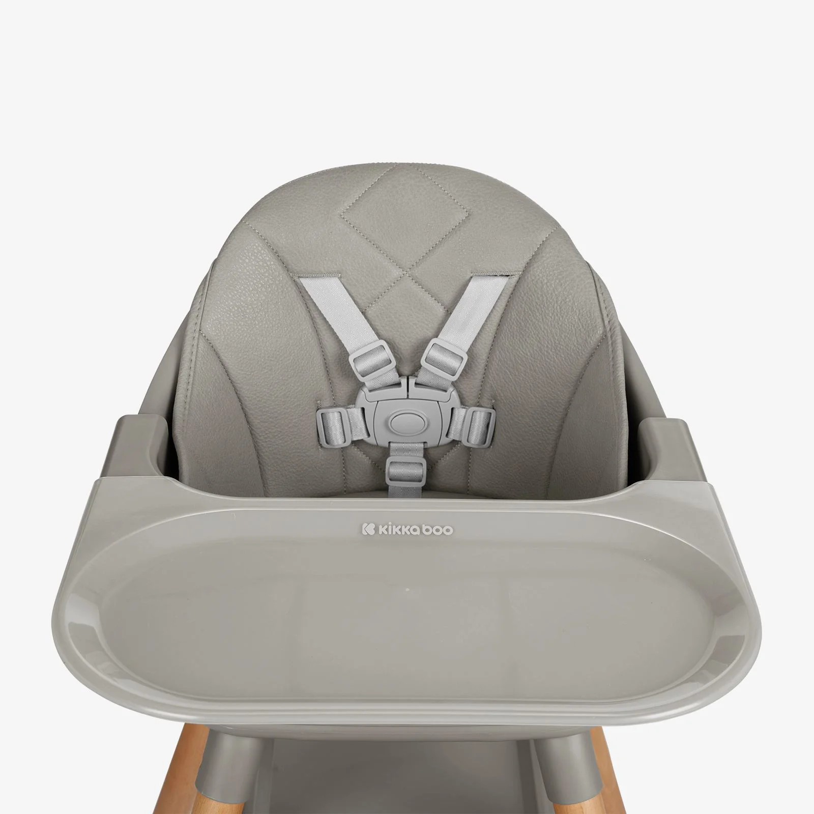 Стульчик для кормления 6 в 1 KikkaBoo Woody Grey foto