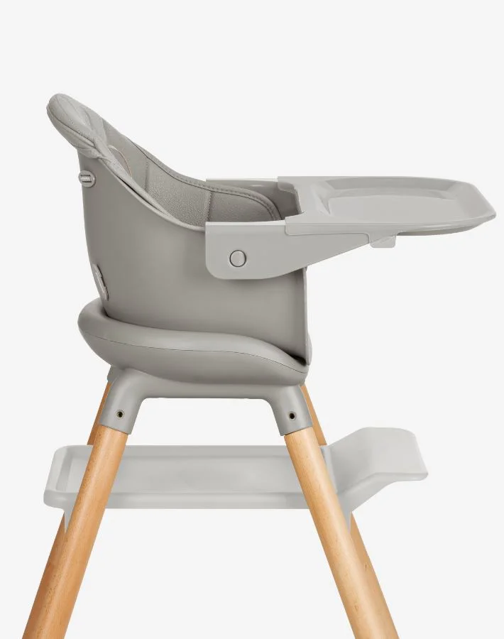 Стульчик для кормления 6 в 1 KikkaBoo Woody Grey foto