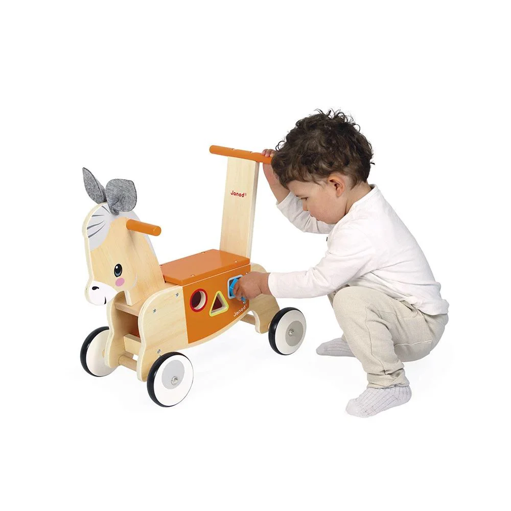 Ride-on din lemn Janod Magarus de la Ferma foto