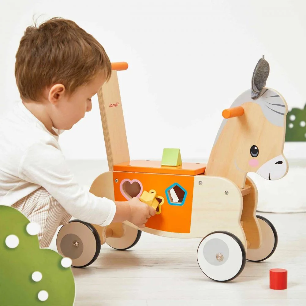 Ride-on din lemn Janod Magarus de la Ferma foto