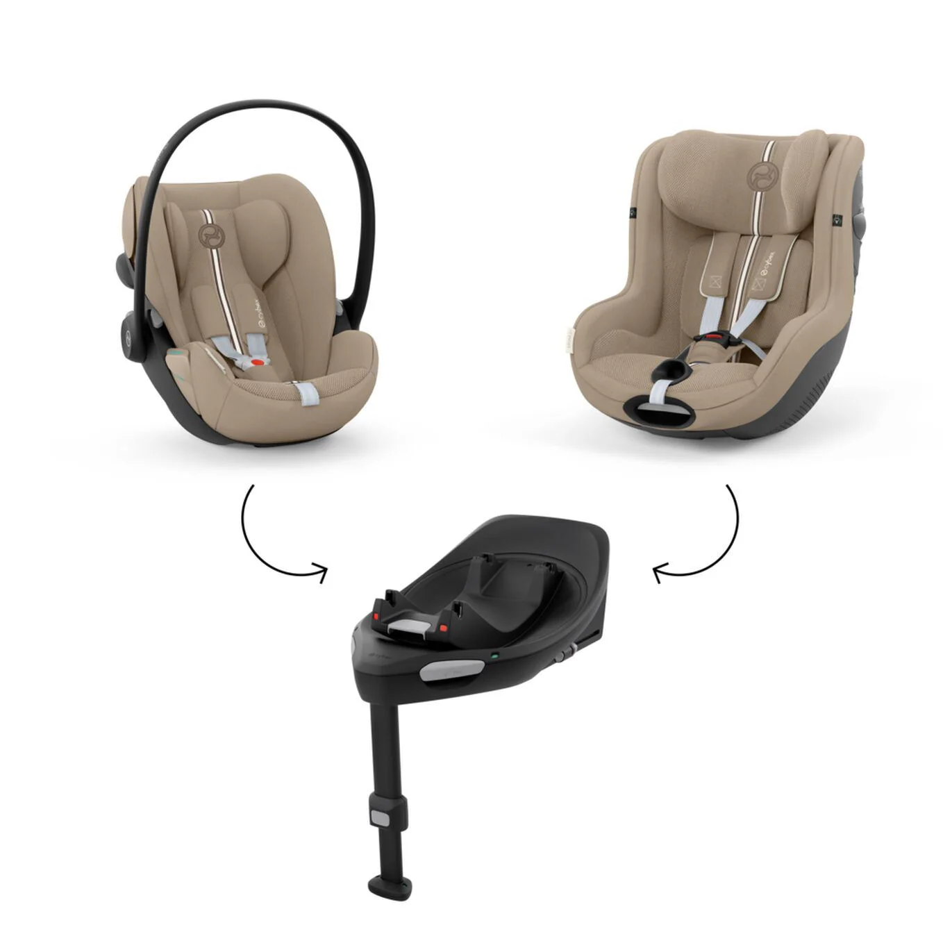 Автолюлька Cybex Cloud G i-Size Plus Almond Beige, 40-87 см foto