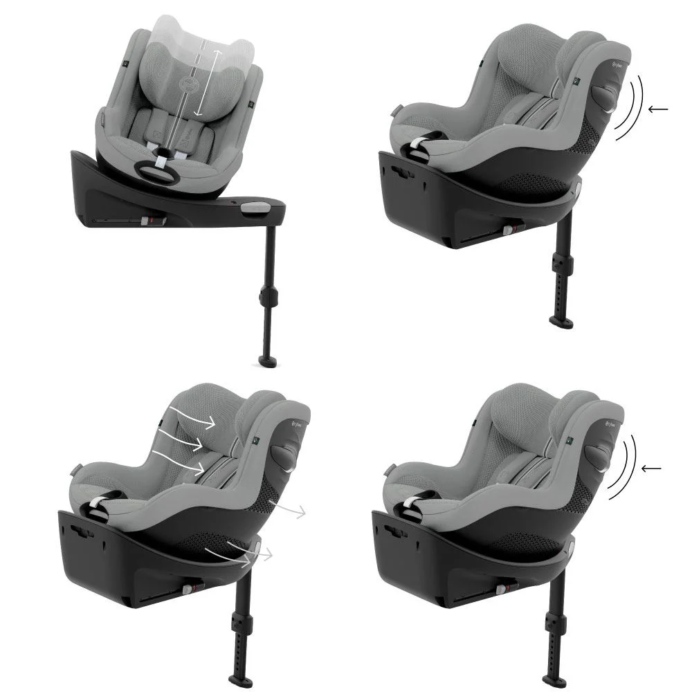 Автокресло Cybex Sirona G i-Size Plus Stone Grey, 40-105 cm foto