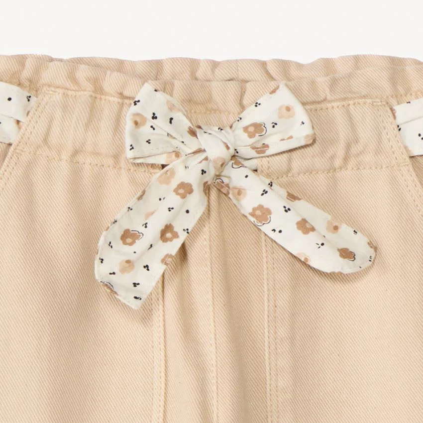 Orchestra Прямые джинсы с ремнем Floral Beige foto