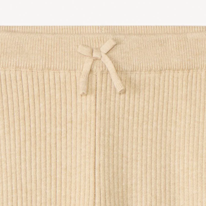 Orchestra Colanti din tricot cu fundita Beige foto