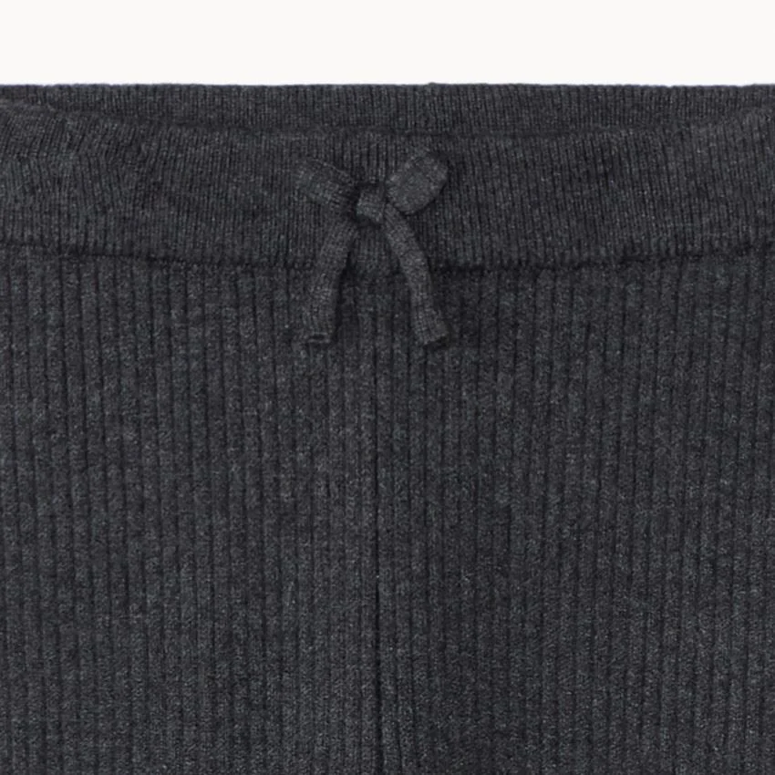 Orchestra Colanti din tricot cu fundita Grey foto