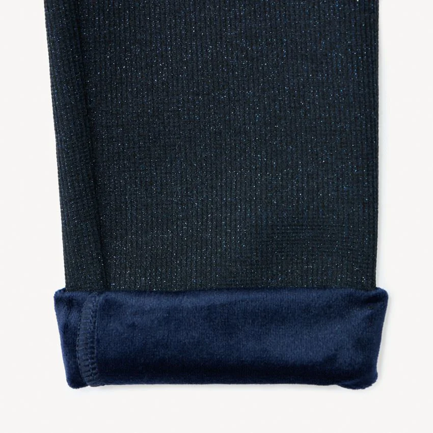 Orchestra Leggings din velvet Navy Blue foto
