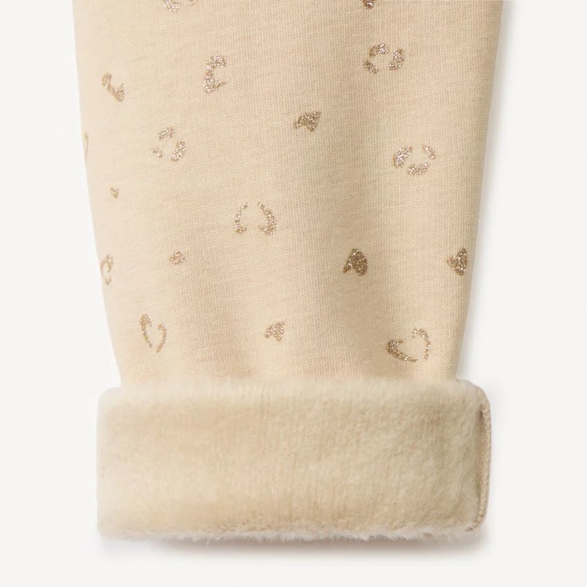 Orchestra Leggings cu interior sherpa Beige foto