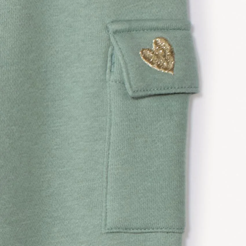 Orchestra Pantaloni de trening din fleece Green Hearts foto