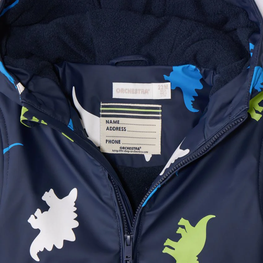 Orchestra Parka cu gluga Blue Dino foto