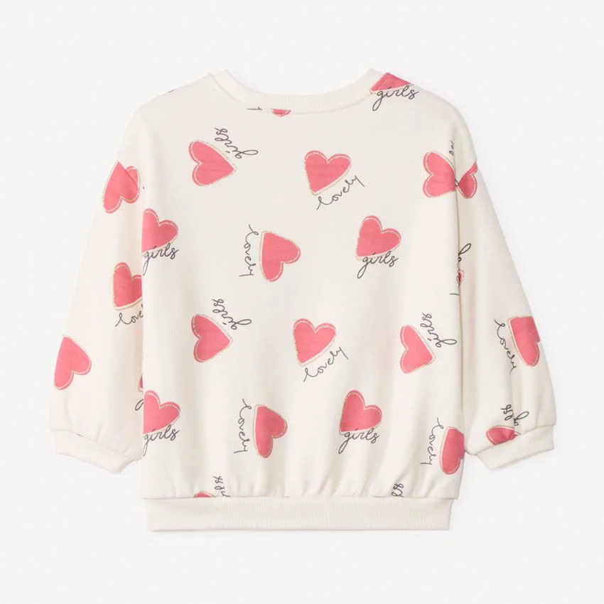 Orchestra Hanorac din molton Beige Hearts foto