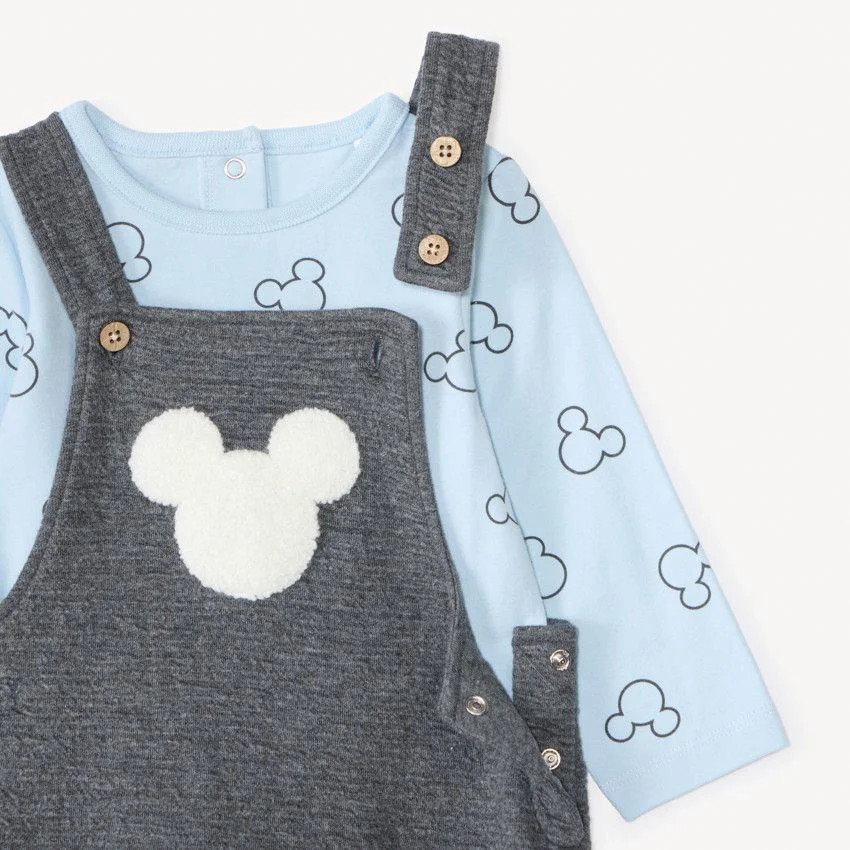 Orchestra Set 2 piese Disney Mickey - salopeta si bluza cu maneca lunga foto