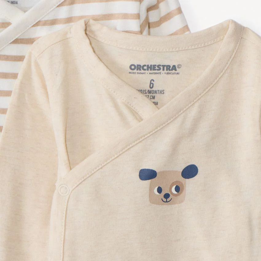 Orchestra Set 7 body cu maneca lunga Beige foto