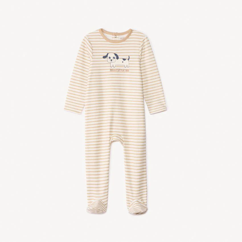 Orchestra Set 3 pijamale Beige Dog foto