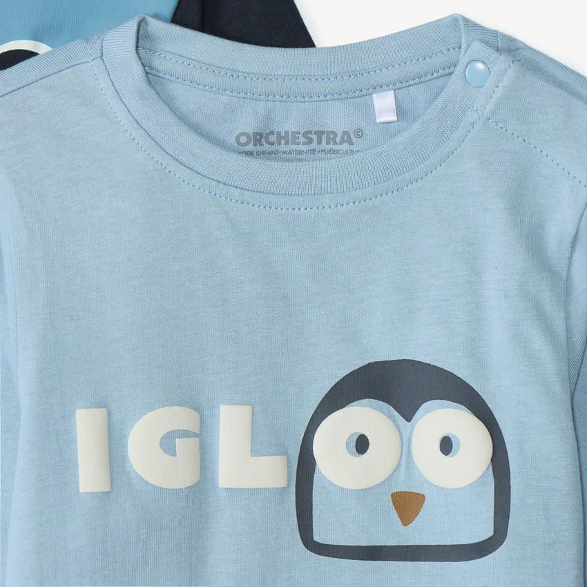 Orchestra Set 4 bluze cu maneca lunga Penguin Multicolor foto