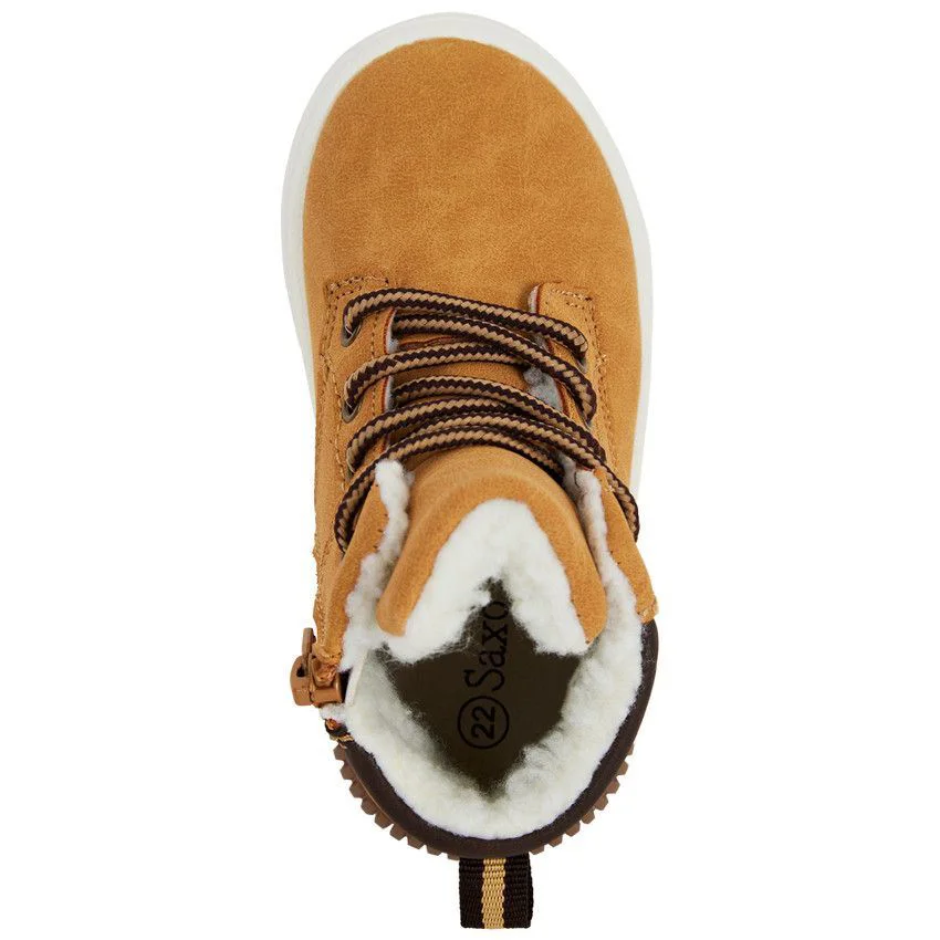 Saxo Blues Botine cu blanita Camel foto