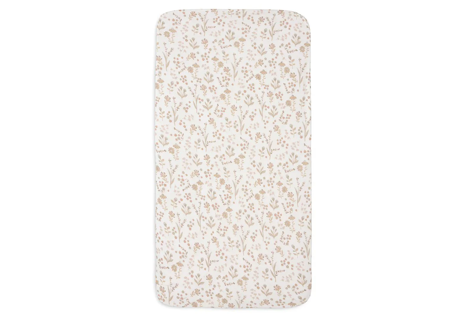 Простыня на резинке Jollein Jersey Bloomy, 120x60 см foto
