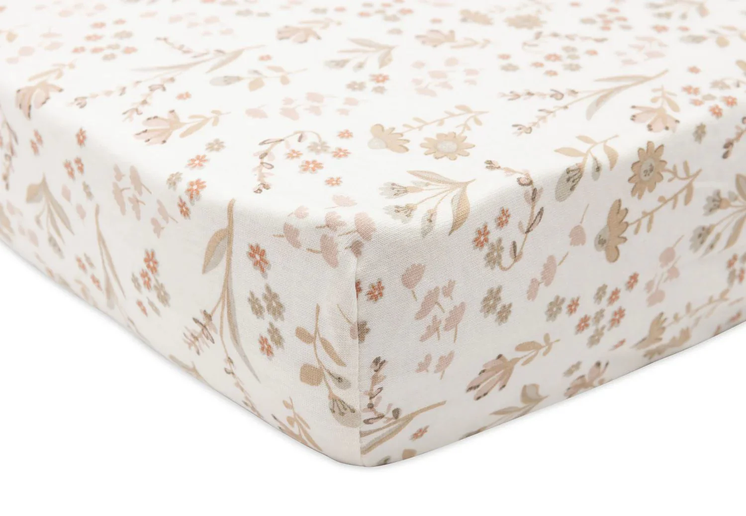 Простыня на резинке Jollein Jersey Bloomy, 120x60 см foto